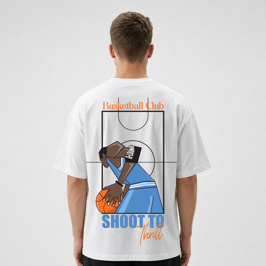 T-Shirt — Glossy Lounge Basketball Mom Minimal Logo Tee