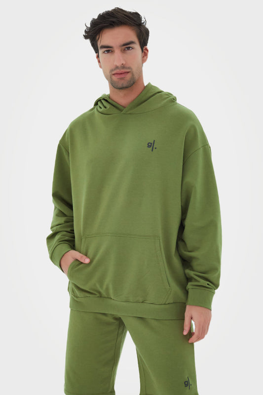 Sweat à capuche oversize pour homme en bambou bio
