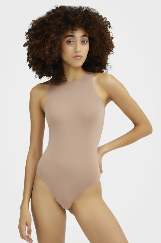Body à manches 3/4 et col rond en bambou bio pour femme