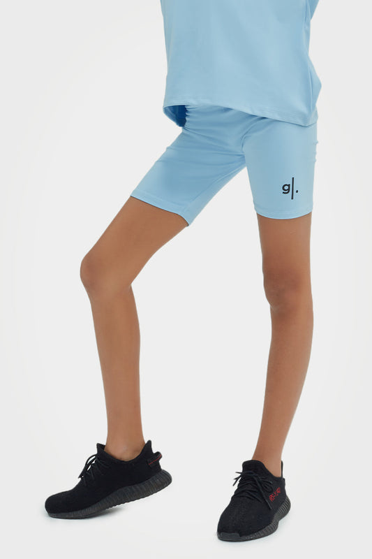 Short cycliste taille haute écoresponsable pour filles