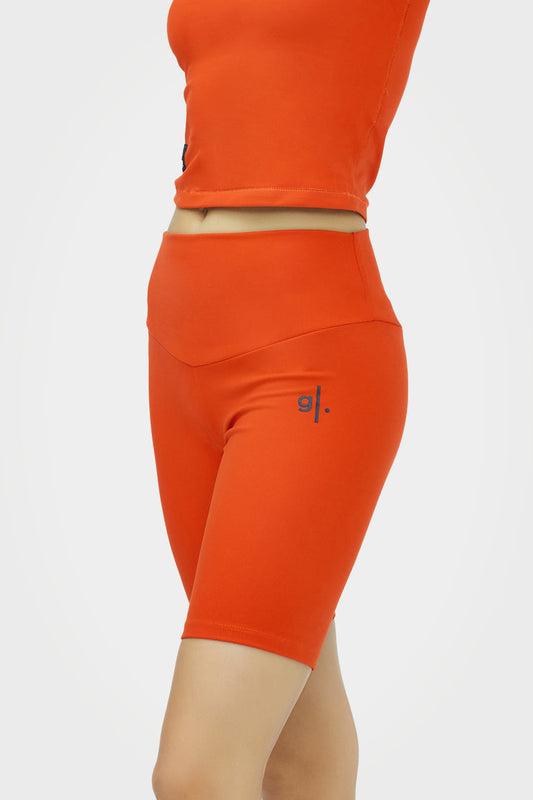 Short cycliste taille haute écoresponsable pour femmes
