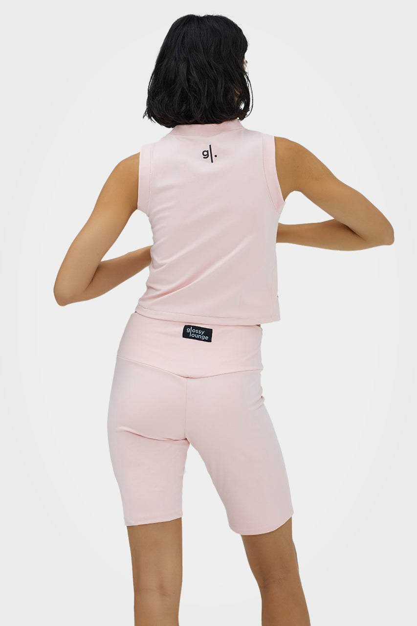 Short cycliste taille haute écoresponsable pour femmes