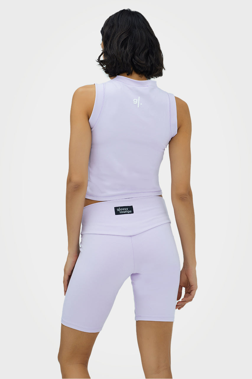 Short cycliste taille haute écoresponsable pour femmes