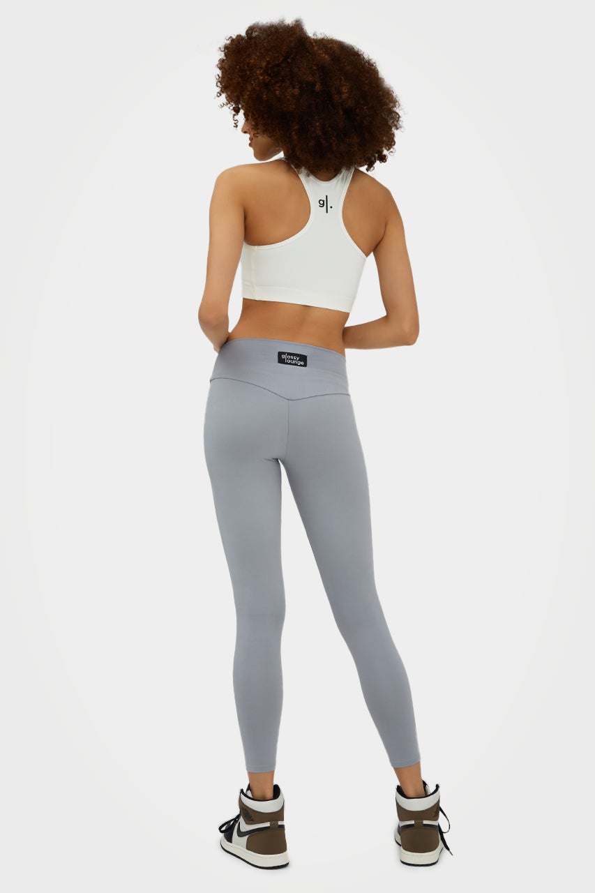 Leggings longs et éco-responsables pour femmes, taille basse, GL.