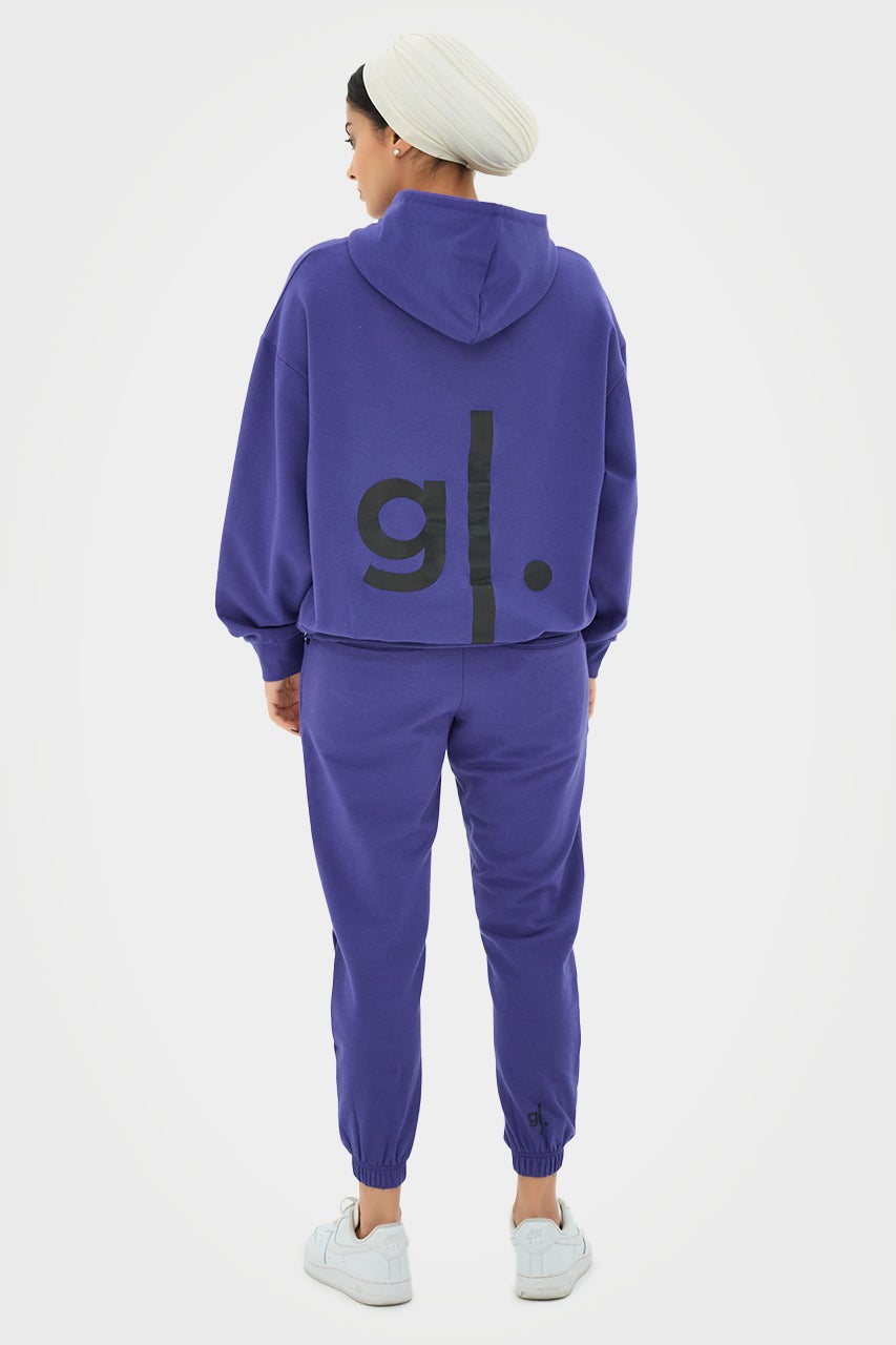 Sweat à capuche zippé oversize en bambou bio pour femme