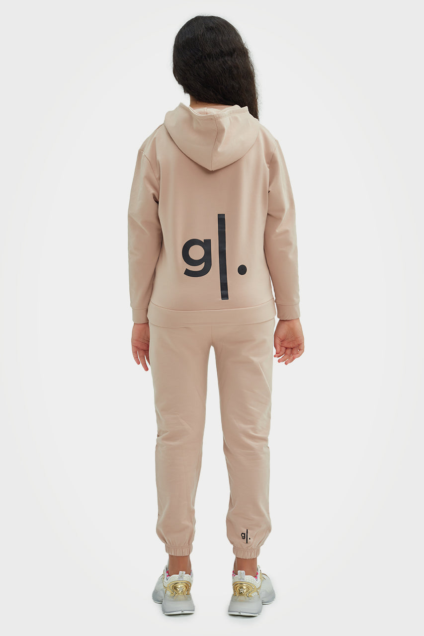 Sweat à capuche zippé en bambou bio pour filles