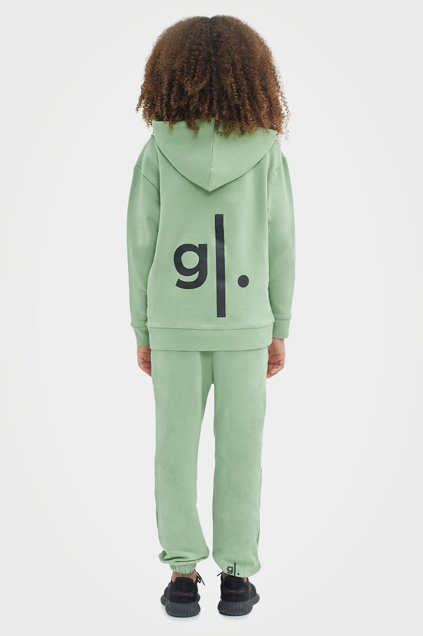 Sweat à capuche zippé en bambou bio pour filles