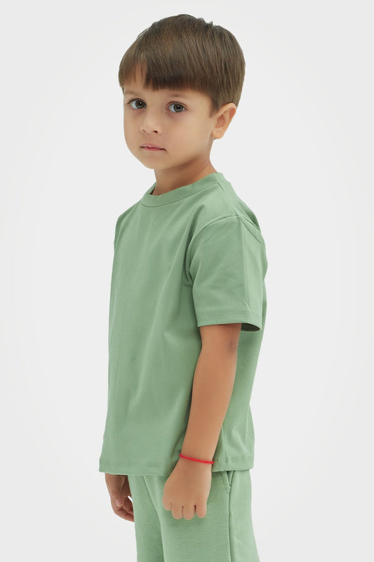T-shirt garçon coupe classique écoresponsable