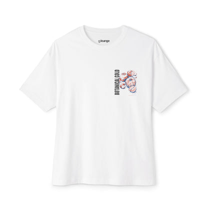 'Breathing Slow' Floral Graphic Oversized T-Shirt