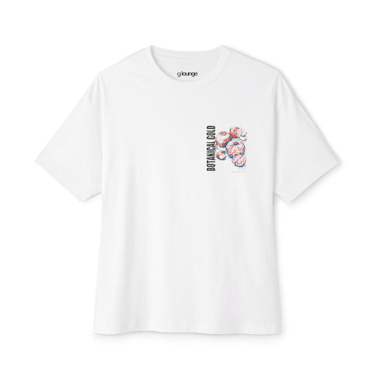'Breathing Slow' Floral Graphic Oversized T-Shirt