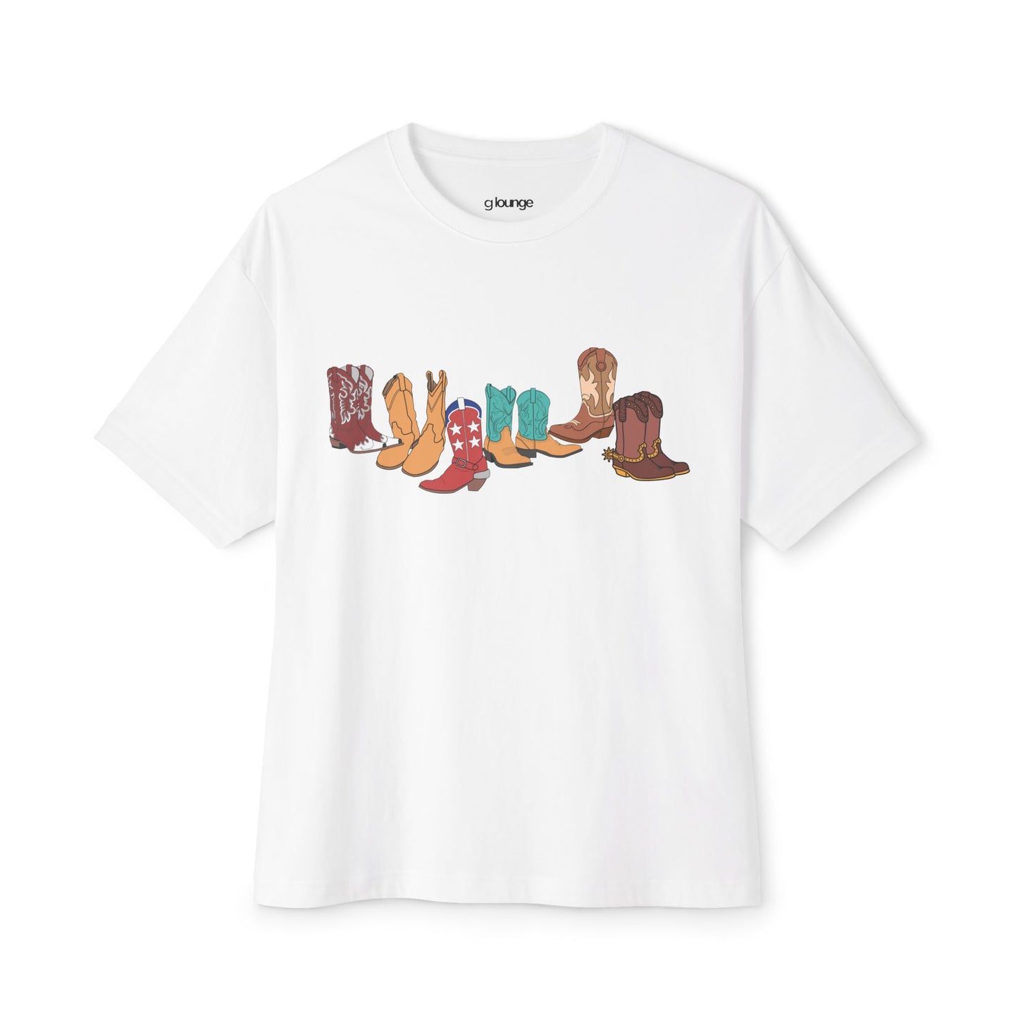 Cowboy Boot Lineup Graphic Tee