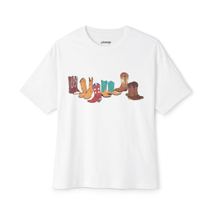 Cowboy Boot Lineup Graphic Tee