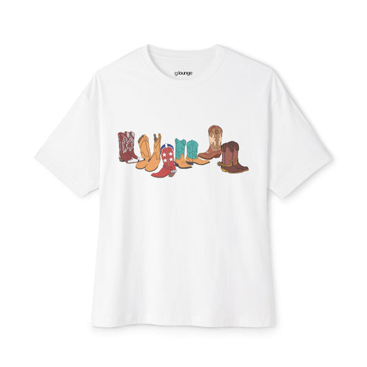 Cowboy Boot Lineup Graphic Tee