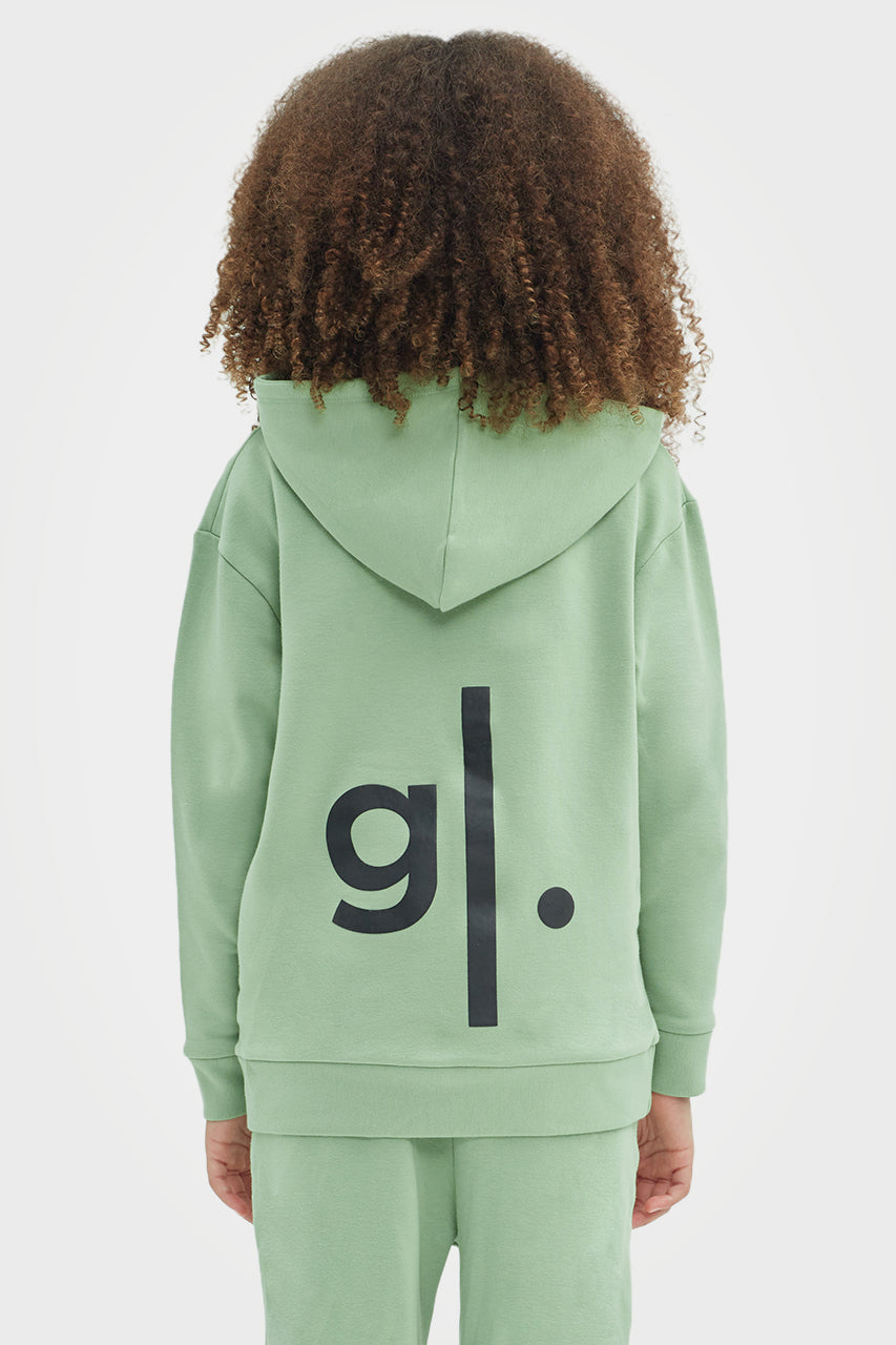 Sweat à capuche zippé en bambou bio pour filles