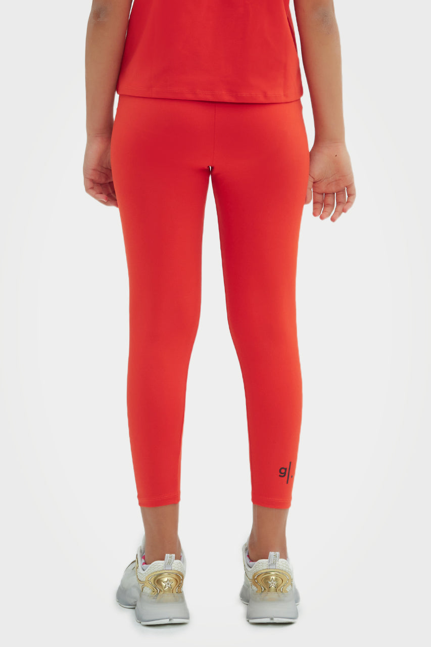 Leggings longs et durables à taille haute pour filles