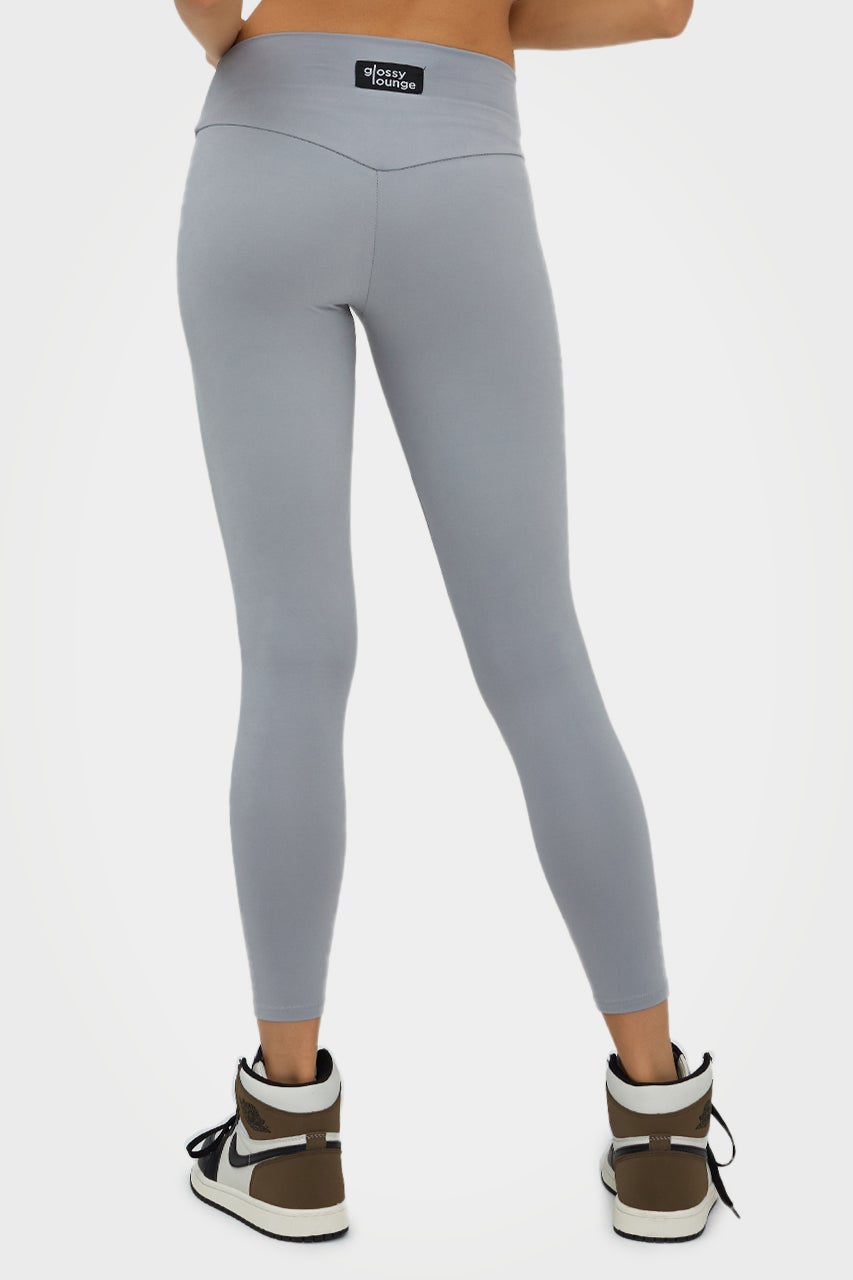 Leggings longs et éco-responsables pour femmes, taille basse, GL.