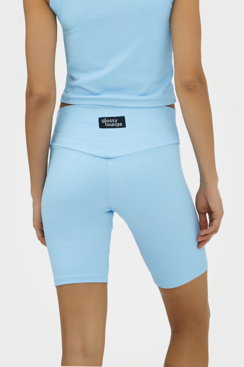 Short cycliste taille haute écoresponsable pour femmes