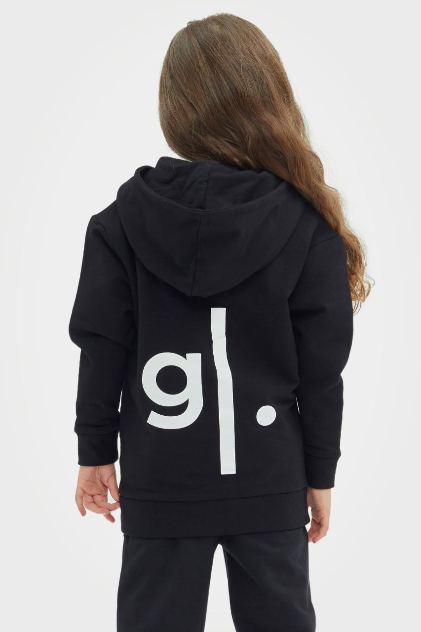 Sweat à capuche zippé en bambou bio pour filles