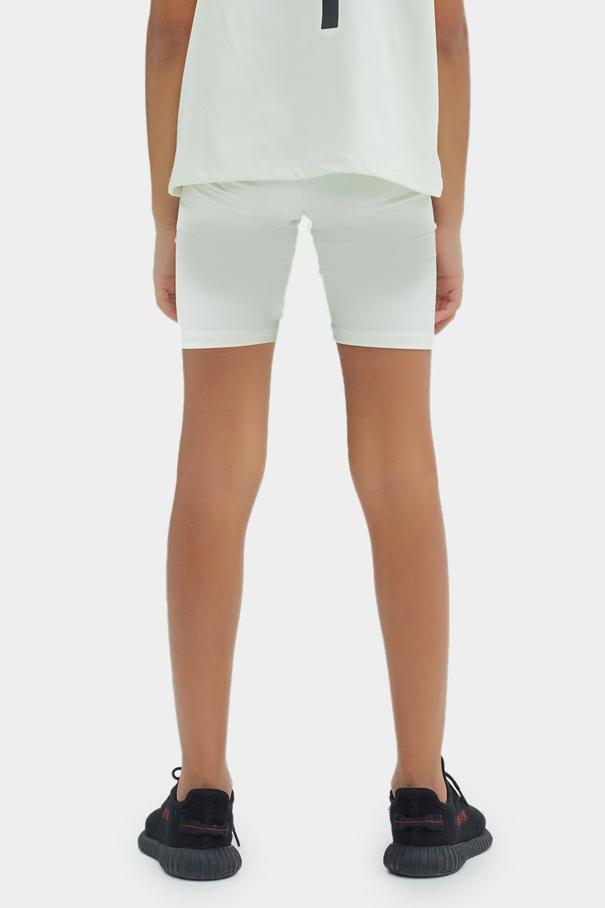 Short cycliste taille haute écoresponsable pour filles