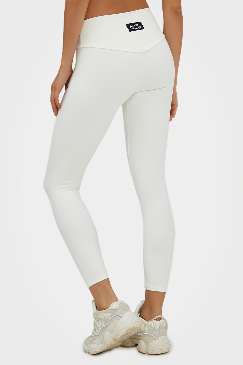 Leggings longs et éco-responsables pour femmes, taille basse, GL.