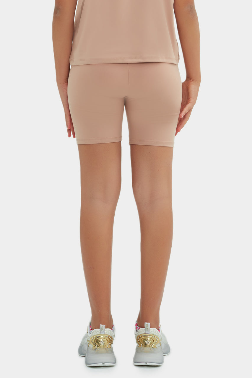 Short cycliste taille haute écoresponsable pour filles