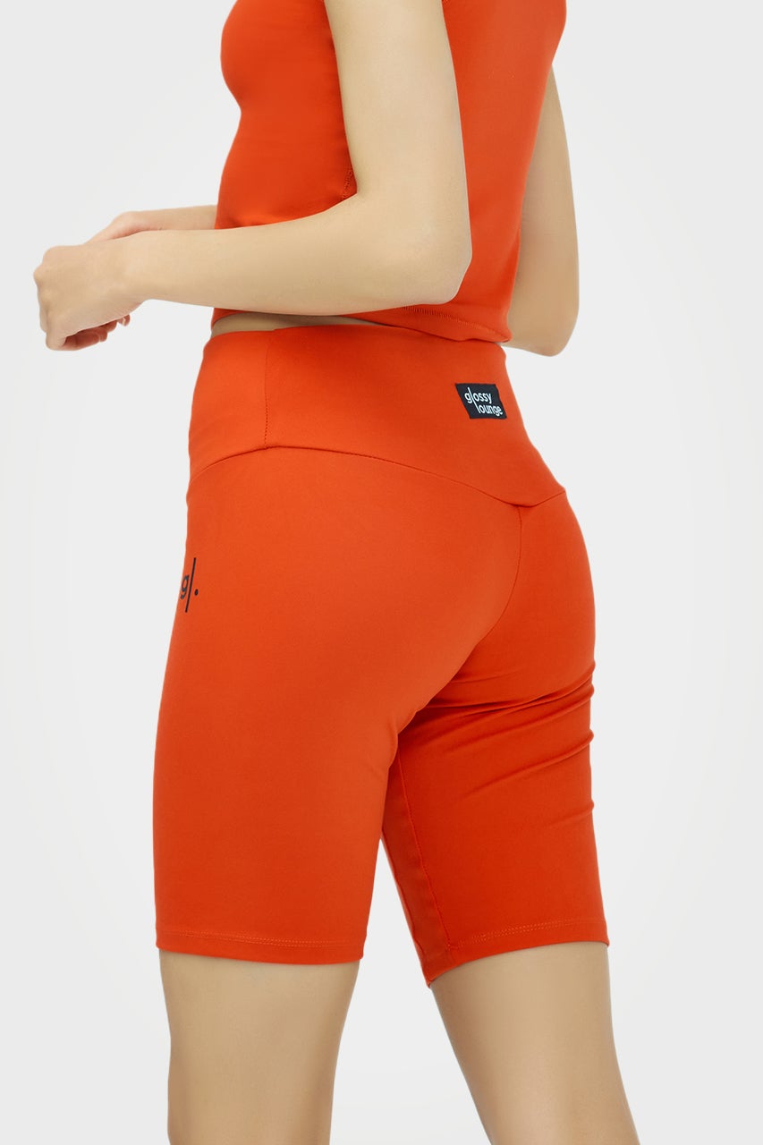 Short cycliste taille haute écoresponsable pour femmes