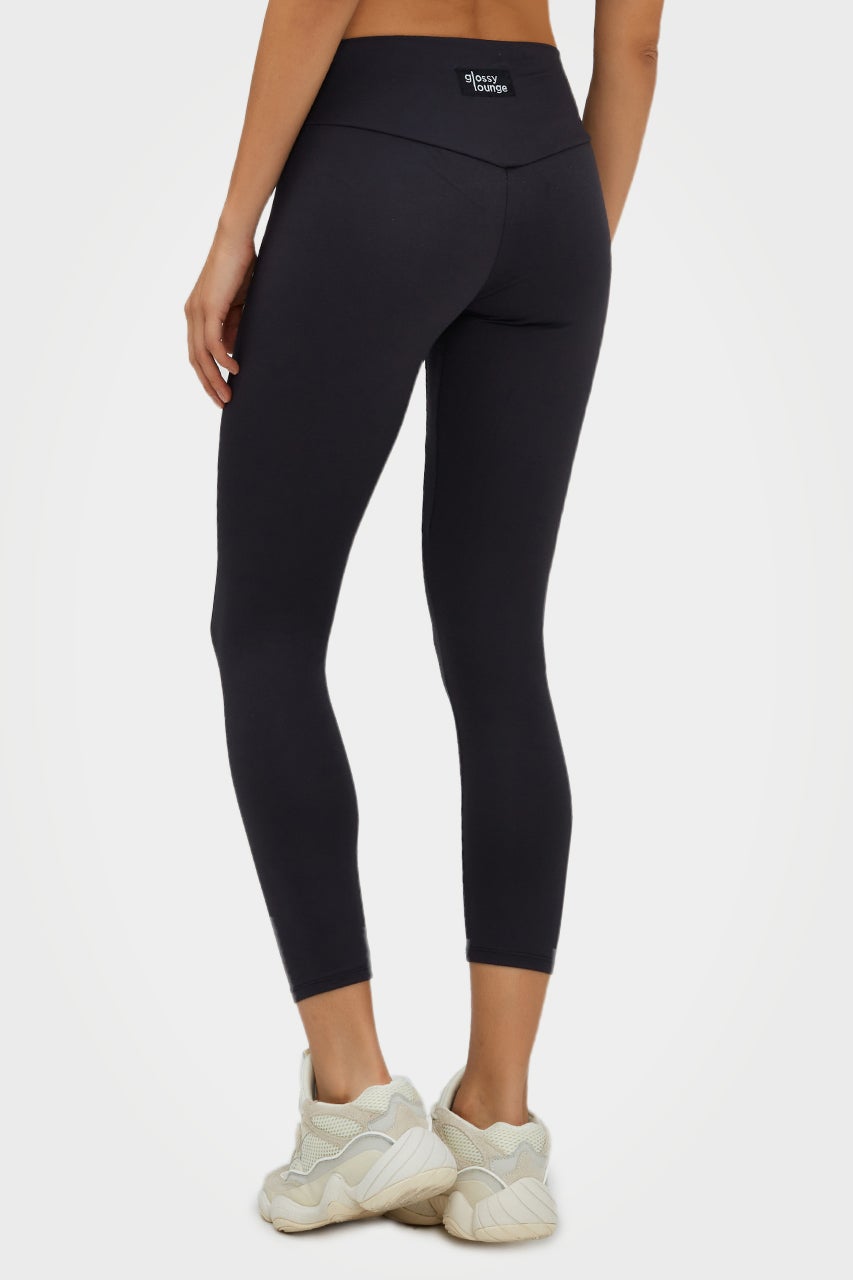 Leggings longs et éco-responsables pour femmes, taille basse, GL.