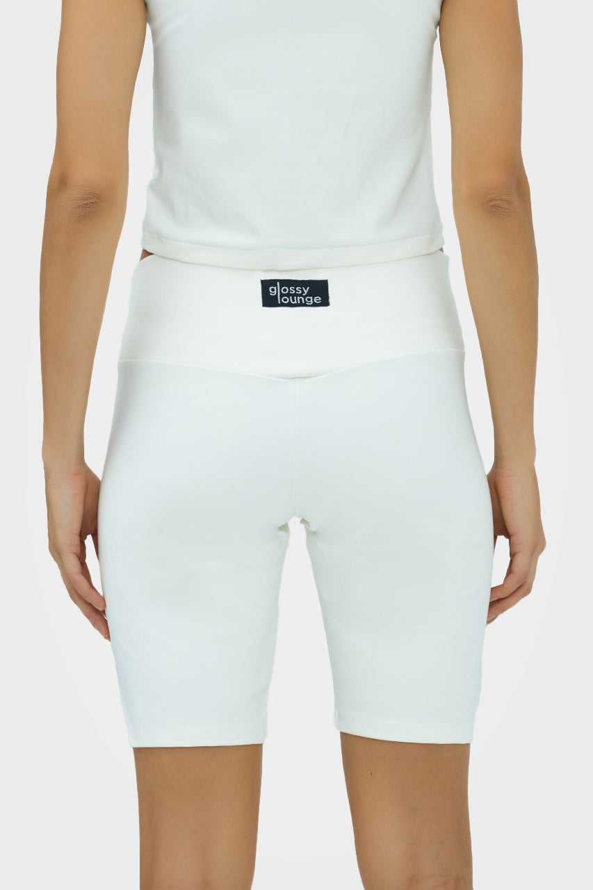 Short cycliste taille haute écoresponsable pour femmes
