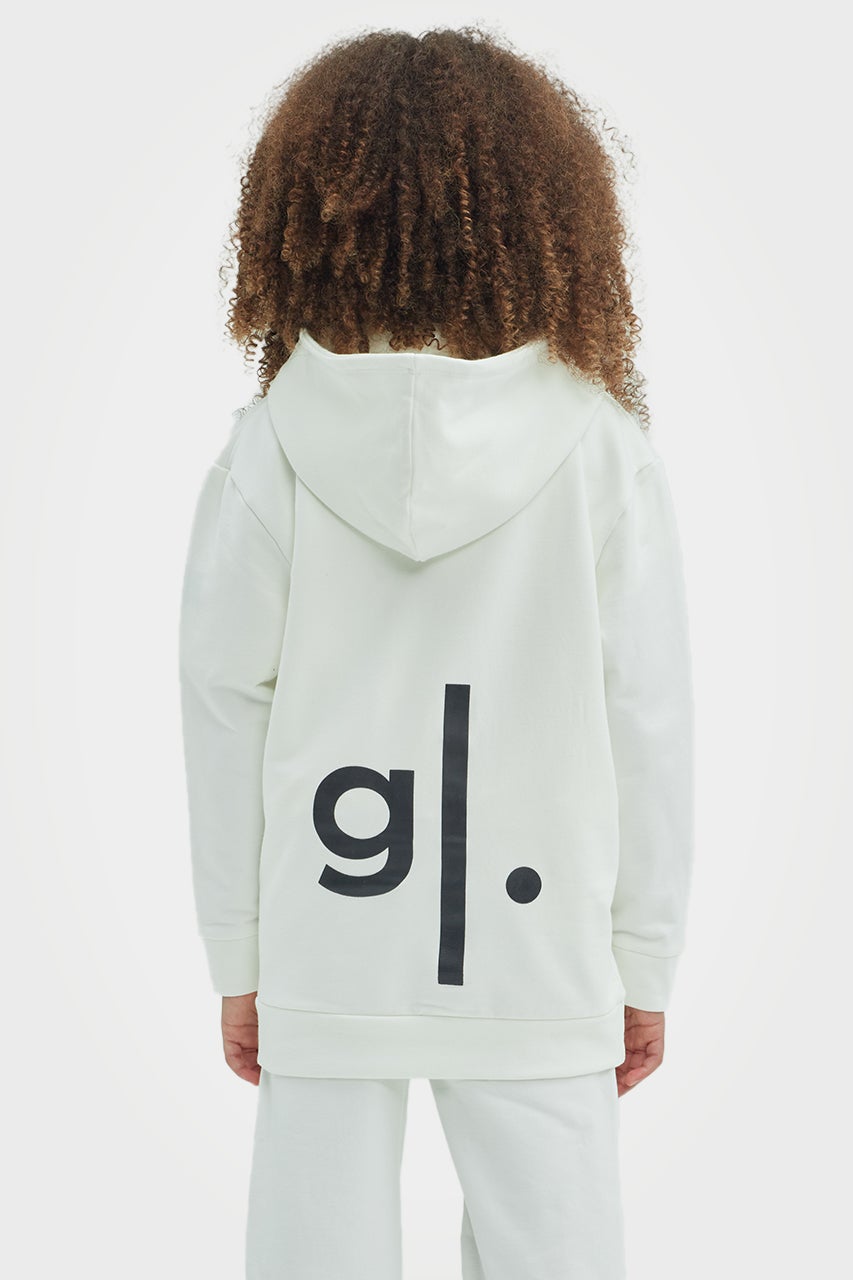 Sweat à capuche zippé en bambou bio pour filles