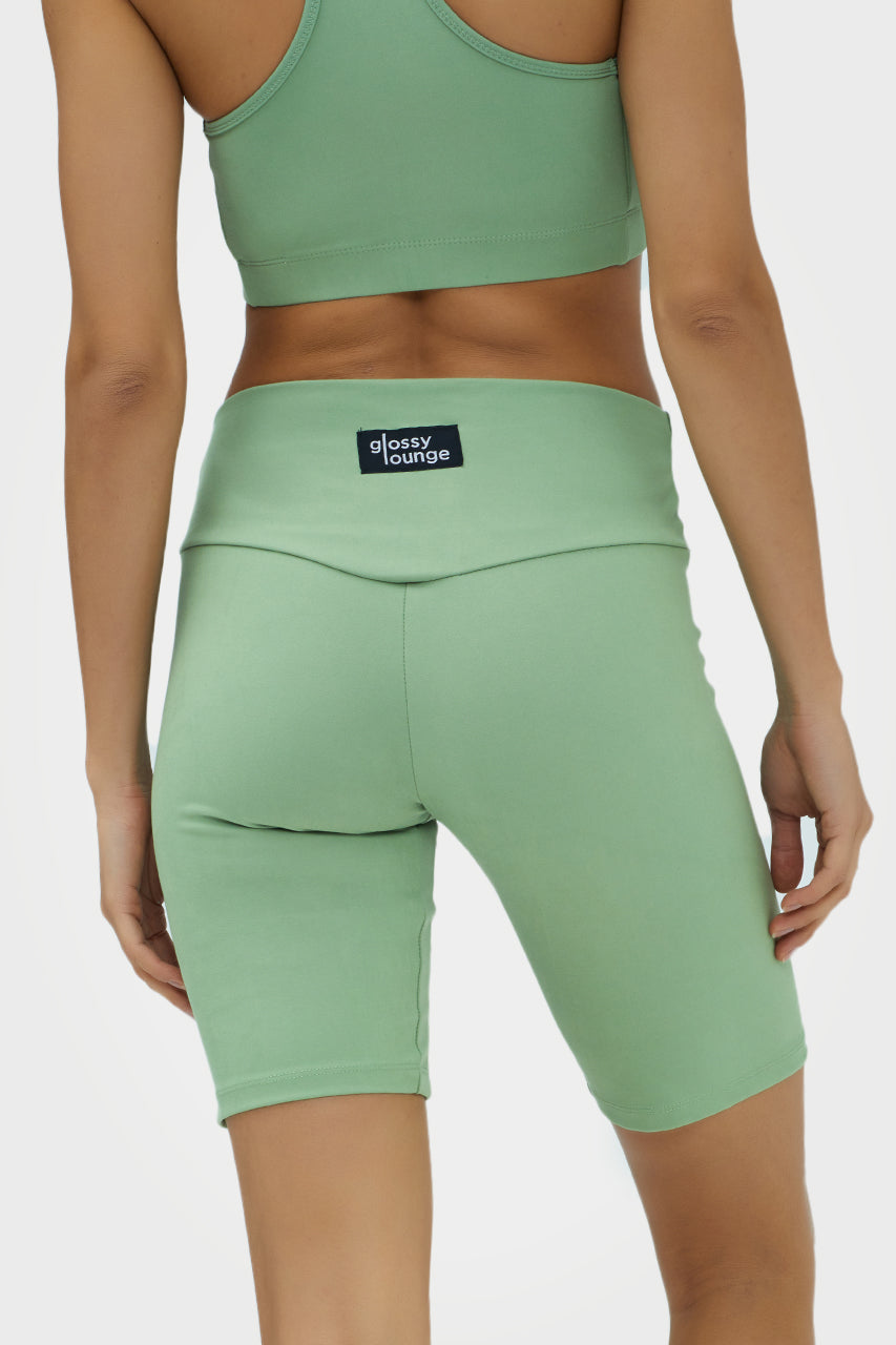 Short cycliste taille haute écoresponsable pour femmes