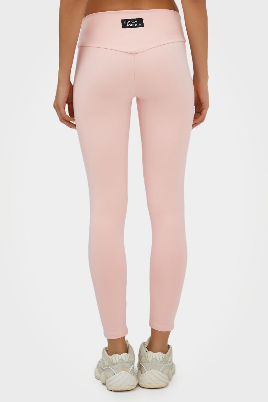 Leggings longs et éco-responsables pour femmes, taille basse, GL.