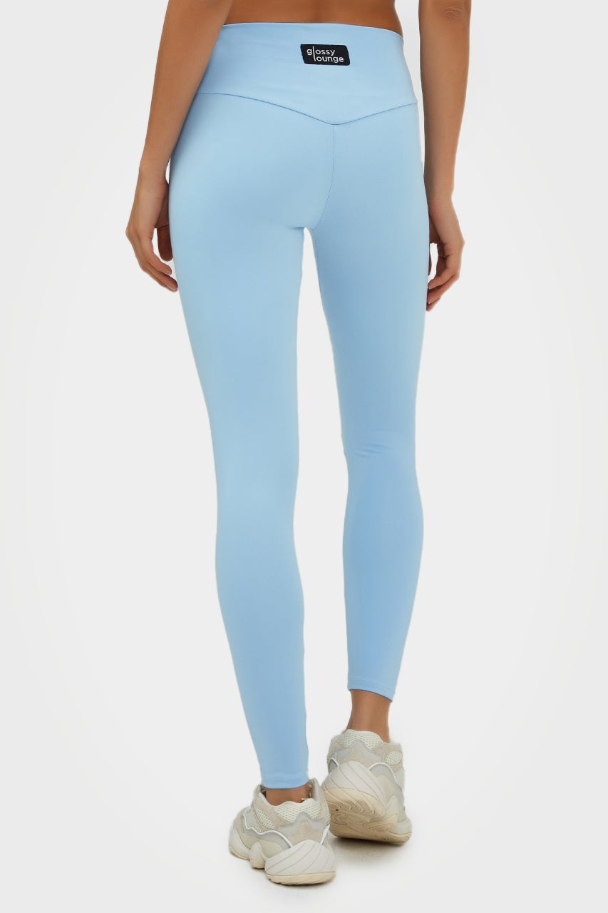 Leggings longs et éco-responsables pour femmes, taille basse, GL.