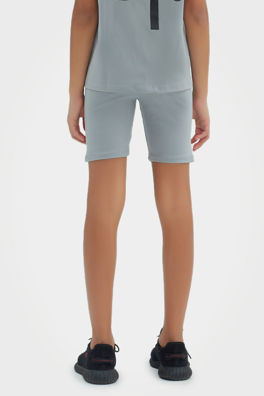 Short cycliste taille haute écoresponsable pour filles