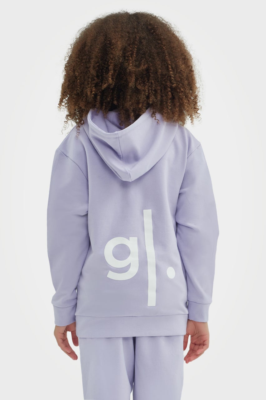 Sweat à capuche zippé en bambou bio pour filles