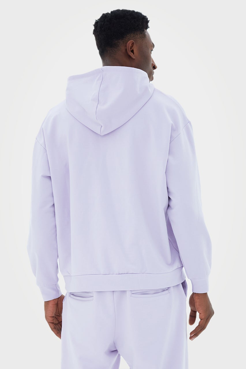 Sweat à capuche zippé oversize en bambou bio pour homme