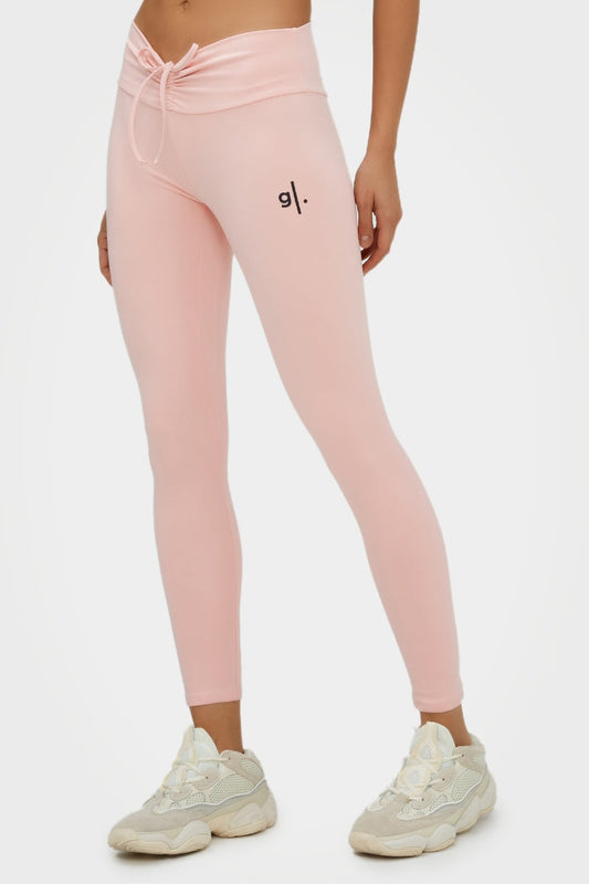 Leggings longs et éco-responsables pour femmes, taille basse, GL.