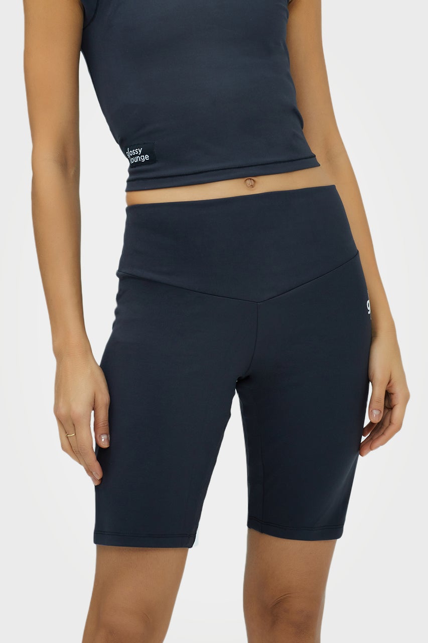 Short cycliste taille haute écoresponsable pour femmes