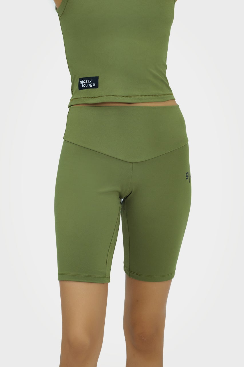 Short cycliste taille haute écoresponsable pour femmes