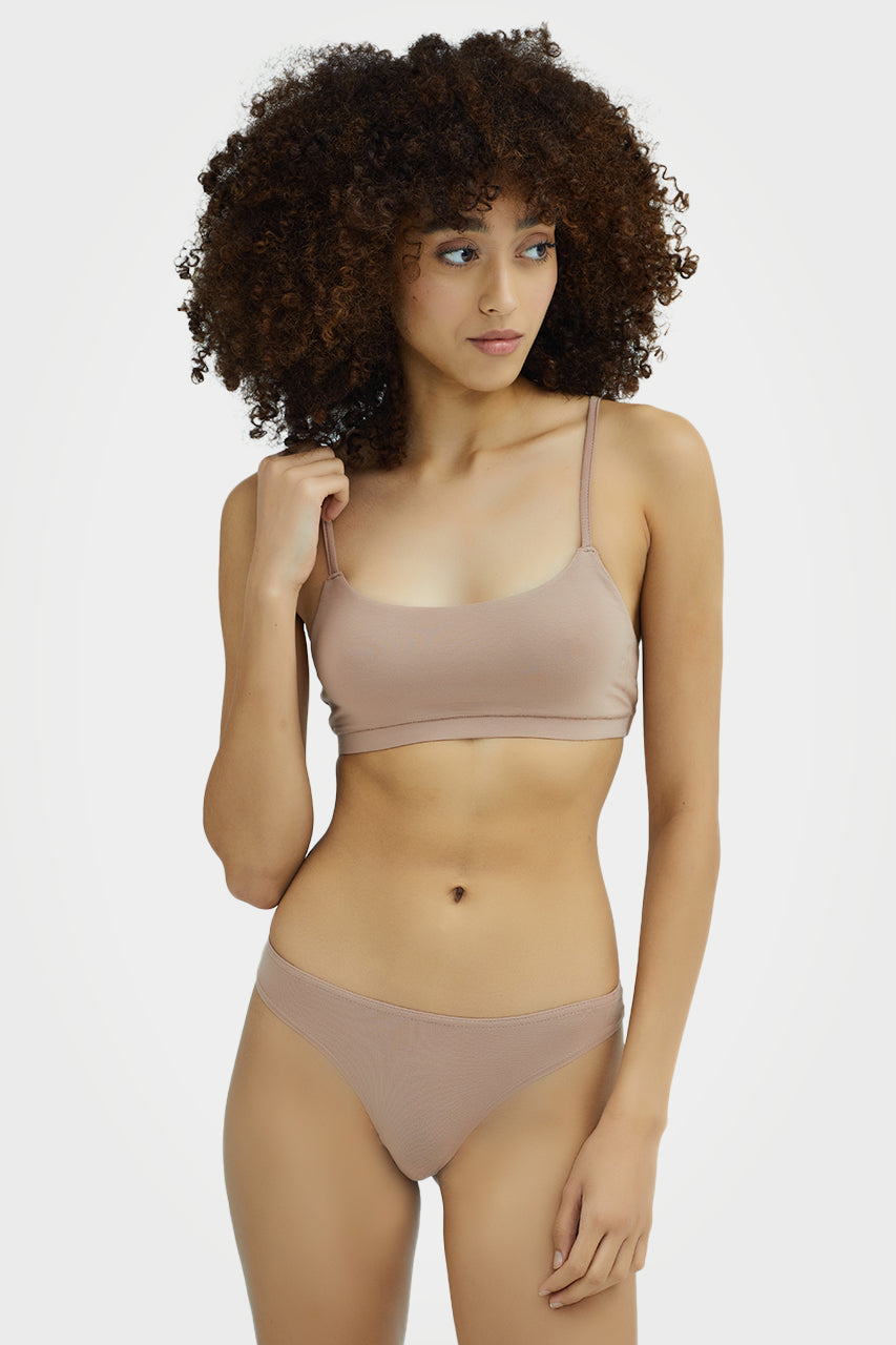 Soutien-gorge souple en bambou biologique pour femme