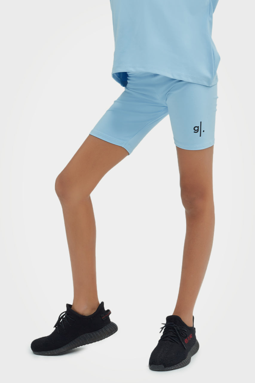 Short cycliste taille haute écoresponsable pour filles