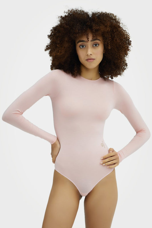 Body à manches longues et col rond en bambou biologique pour femme