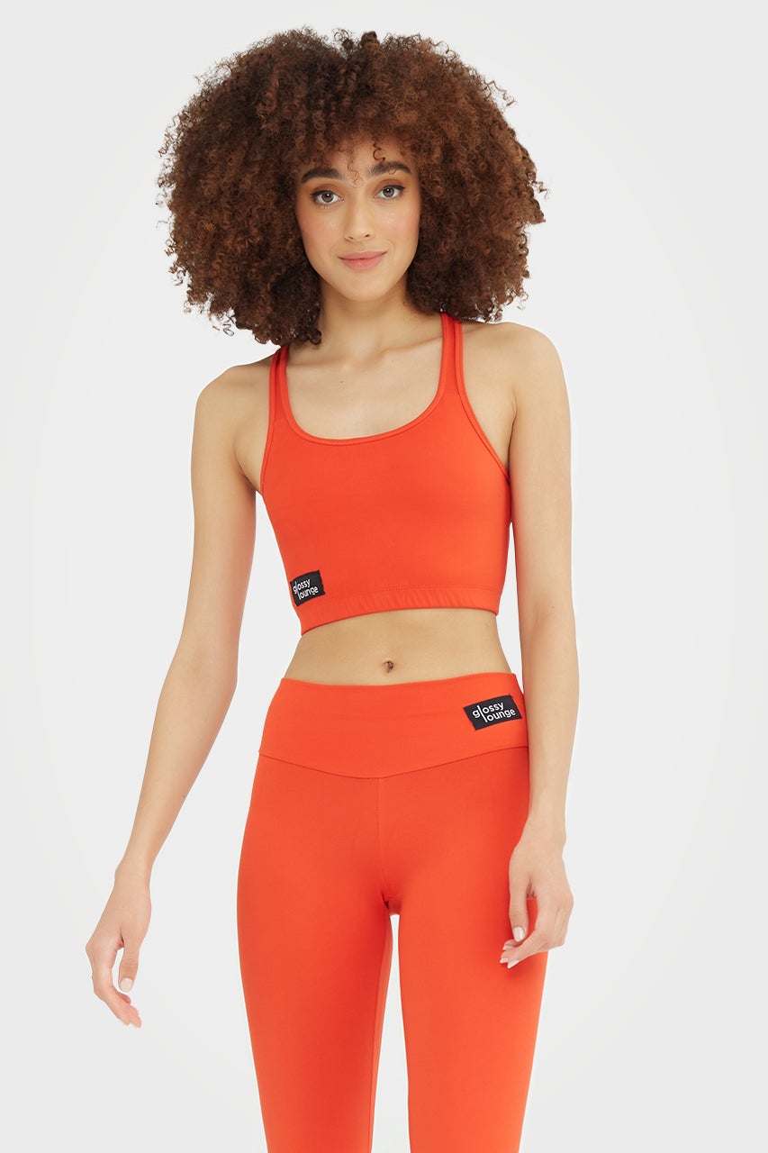 Soutien-gorge de sport durable pour femme, dos nageur, coupe longue