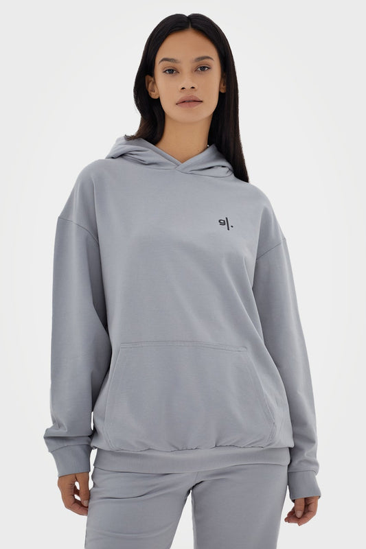 Sweat à capuche oversize en bambou bio pour femme