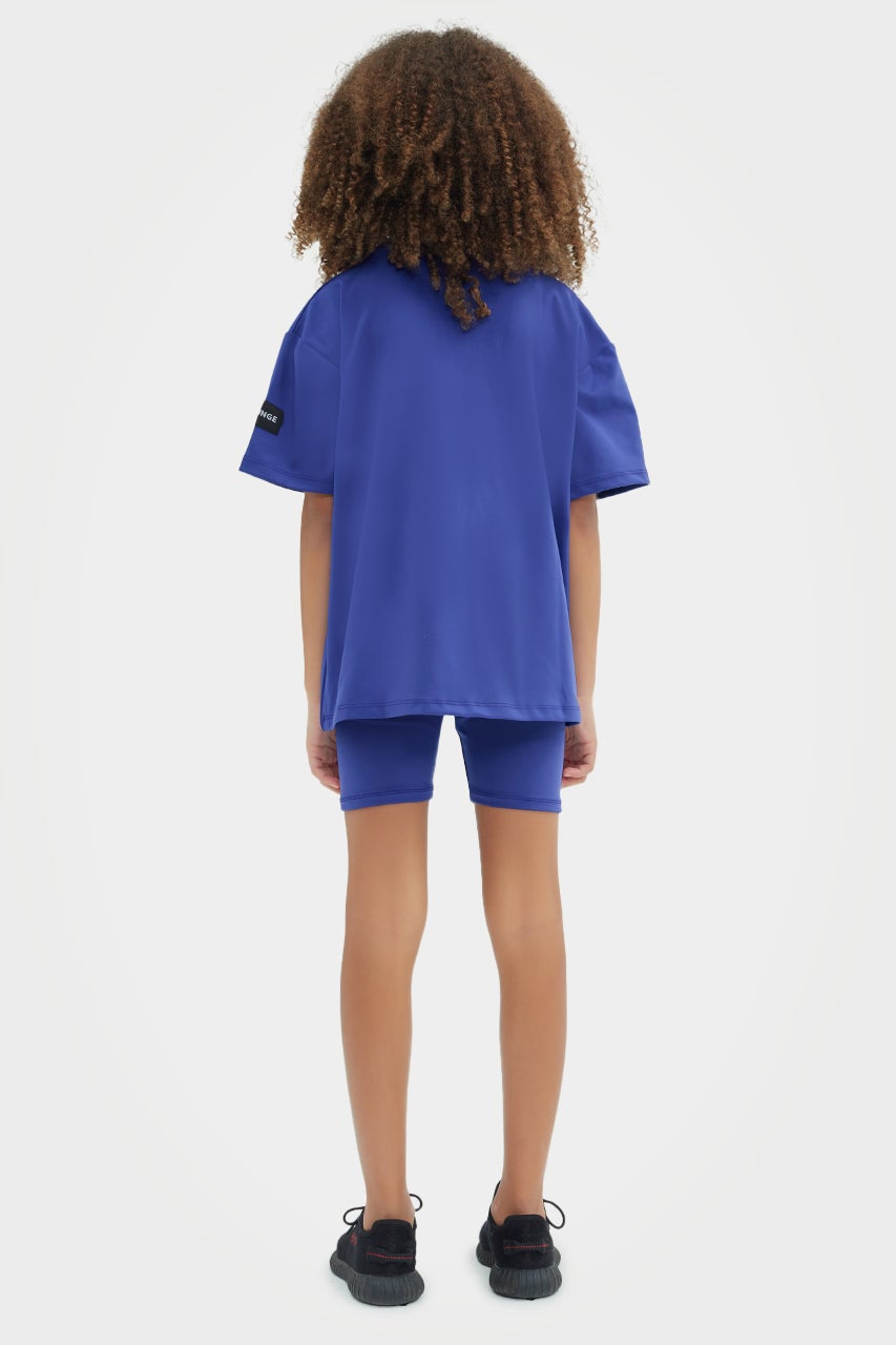 Short cycliste taille haute écoresponsable pour filles