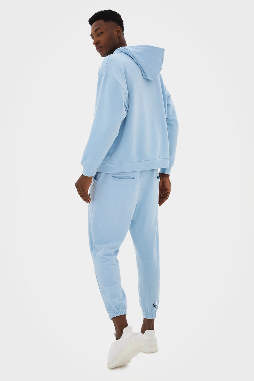 Sweat à capuche zippé oversize en bambou bio pour homme