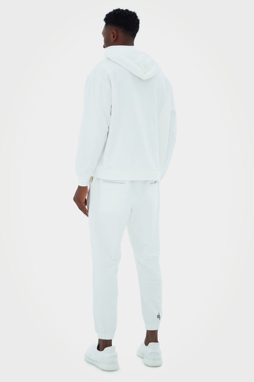 Sweat à capuche zippé oversize en bambou bio pour homme