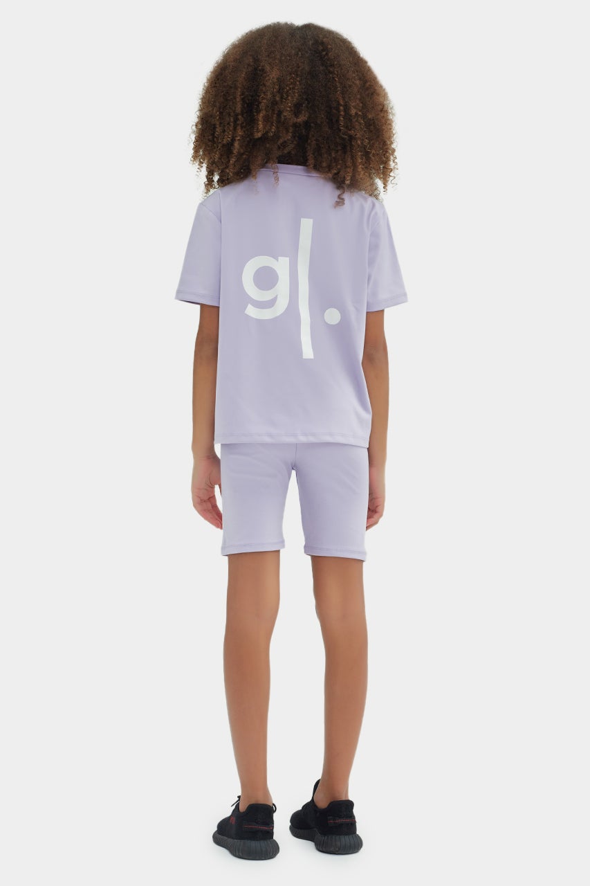 Short cycliste taille haute écoresponsable pour filles