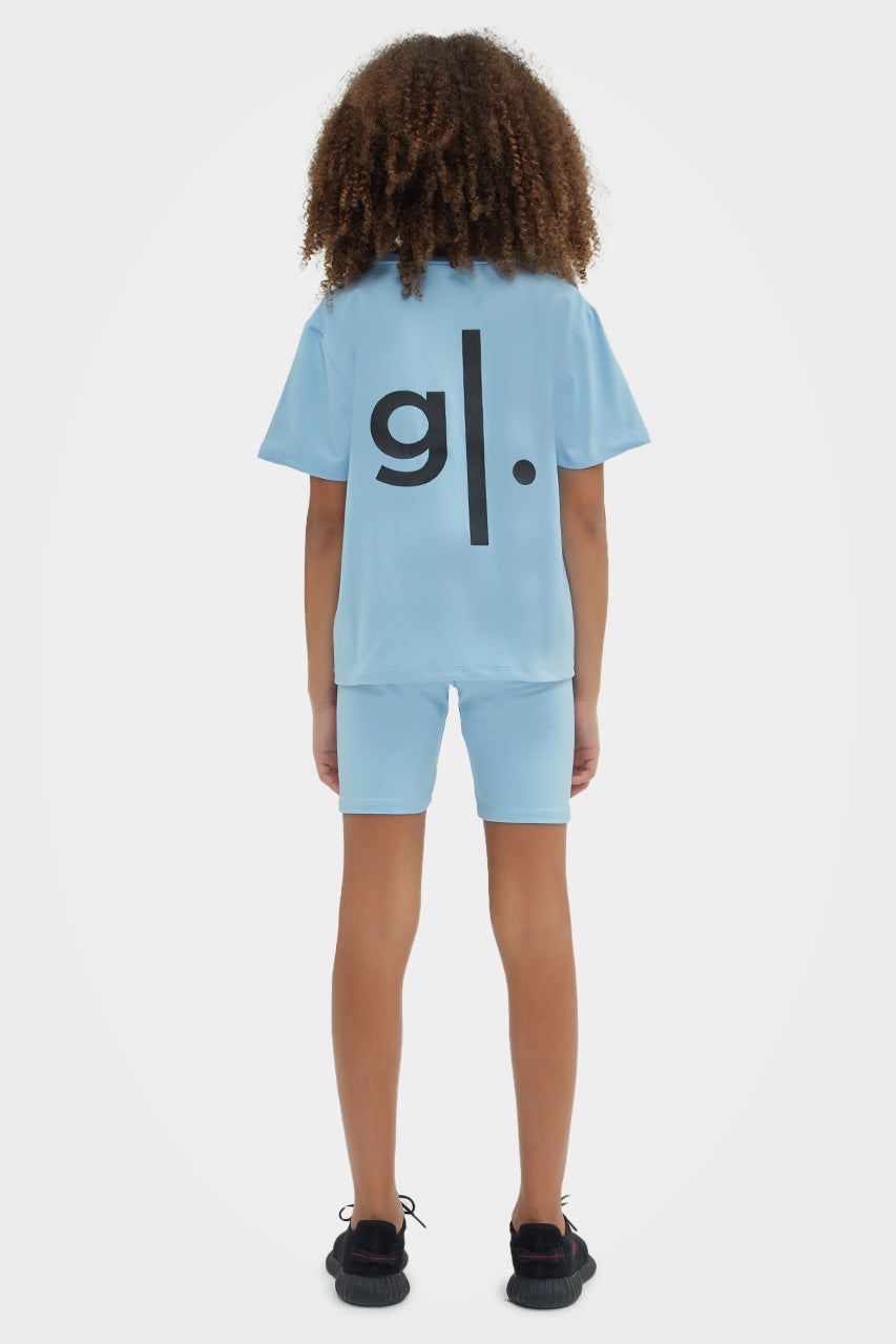 Short cycliste taille haute écoresponsable pour filles
