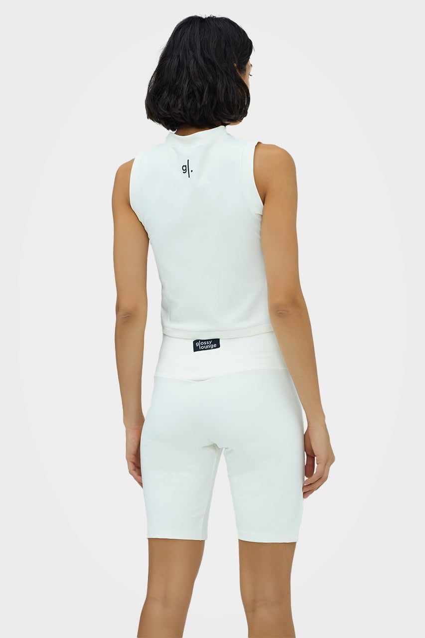 Short cycliste taille haute écoresponsable pour femmes