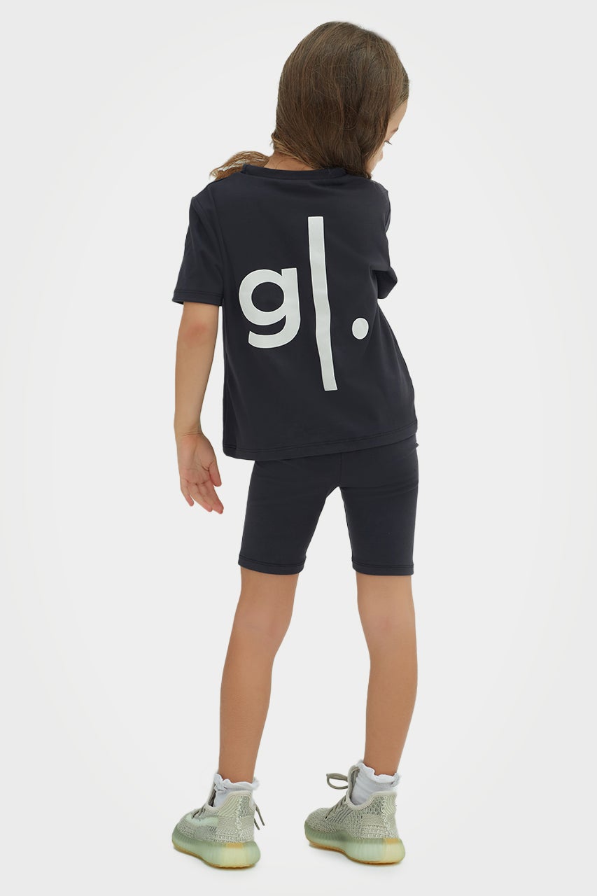 Short cycliste taille haute écoresponsable pour filles
